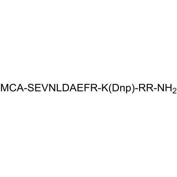 MCA-SEVNLDAEFR-K(Dnp)-RR, amide