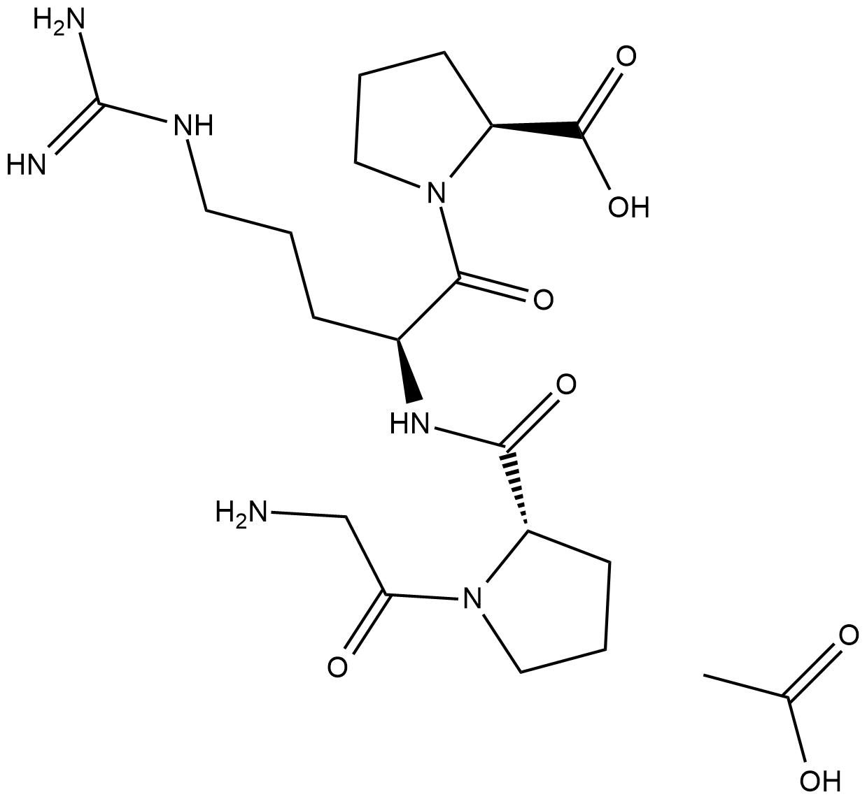 H-Gly-Pro-Arg-Pro-OH (acetate)