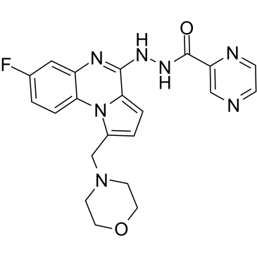 N'-(7-Fluoro-1-(morpholinomethyl)pyrrolo[1,2-a]quinoxalin-4-yl)pyrazine-2-carbohydrazide