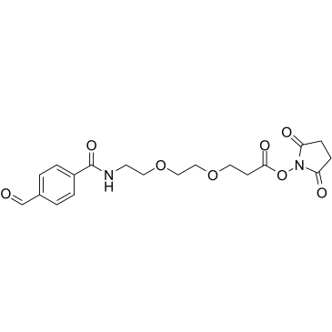 Ald-Ph-amido-PEG2-C2-NHS ester
