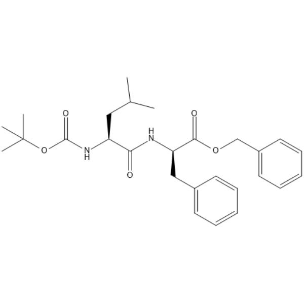 D-Phenylalanine, N-[N-[(1,1-dimethylethoxy)carbonyl]-L-leucyl]-, phenylmethyl ester